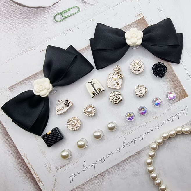 에떼리본 동백리본 럭셔리 신발악세사리 파츠세트 16P/ 20P B52