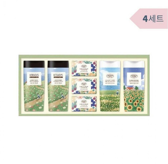 애경 케라시스 퍼퓸 18호 샴푸 바디워시 4개입 박스 선물세트 ica189TG