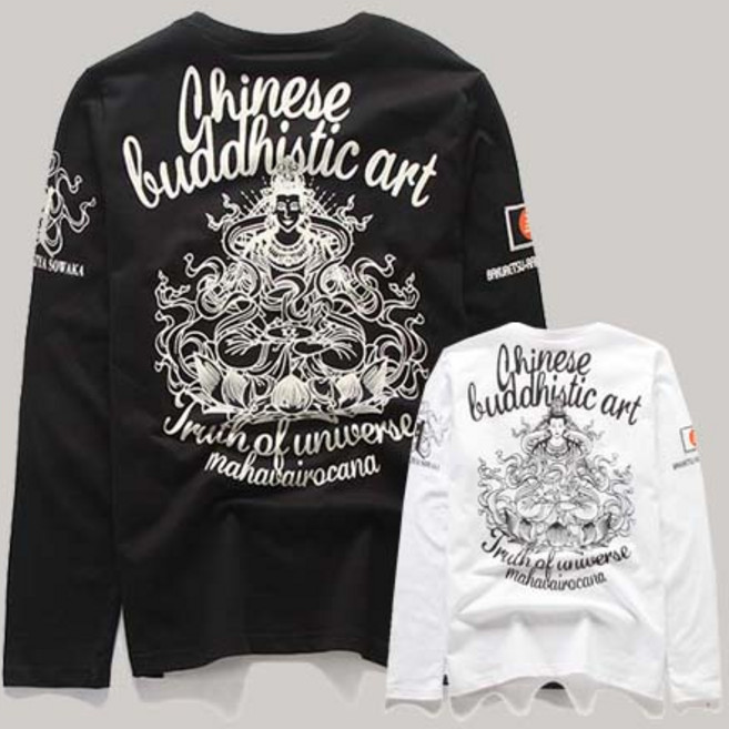 샤필 불상 긴팔 티셔츠 후드티 용 호랑이 잉어 남자 여 자수 점퍼 일본 스카쟌 남성 겨울 항공점퍼 누빔 가을 블루종 바람막이