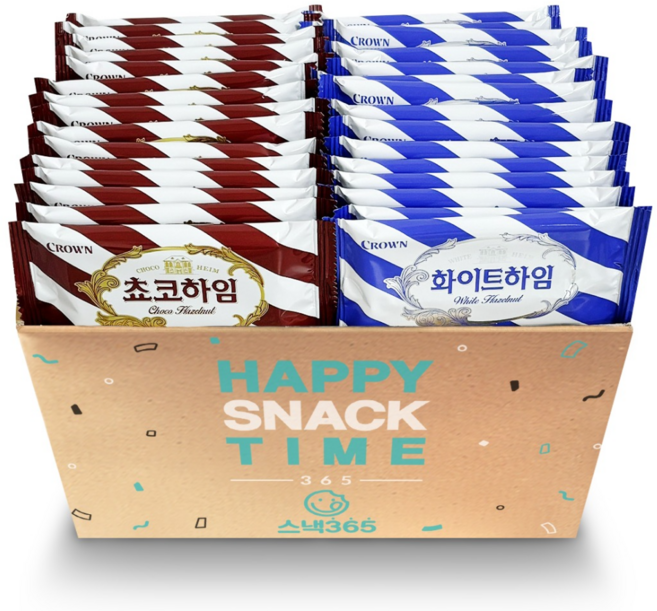 크라운 쵸코하임 + 화이트하임 15.7g X 30개