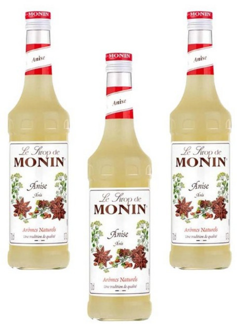 프랑스 모닌 Monin anise Syrup 아니스 시럽, 3개, 700ml