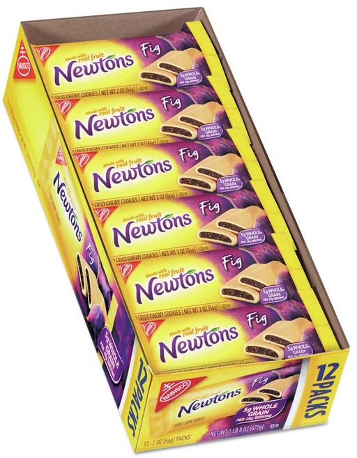 나비스코 뉴턴스 무화과 쿠키 56.7g 12개입 (1팩) Nabisco Newtons Fig Cookies 2 Oz 12 Count (Pack of 1), 1개, 56g