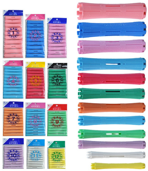 삼화미공 세라믹 헤어 파마롯드 7호 10p, 4개