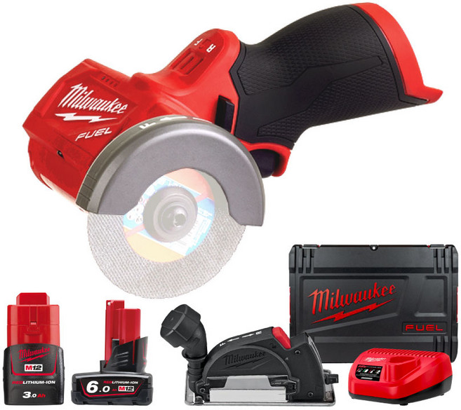 밀워키 M12 FCOT-632X 충전 컷 오프 툴 그라인더 76mm 12V 6.03.0Ah, 1개
