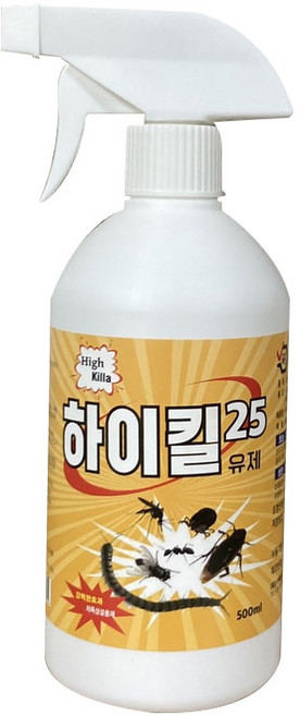 하이킬25 500ml 거미 바퀴 개미약 살충제 집안해충 노개기 지네 그리마 퇴치제 약, 1개