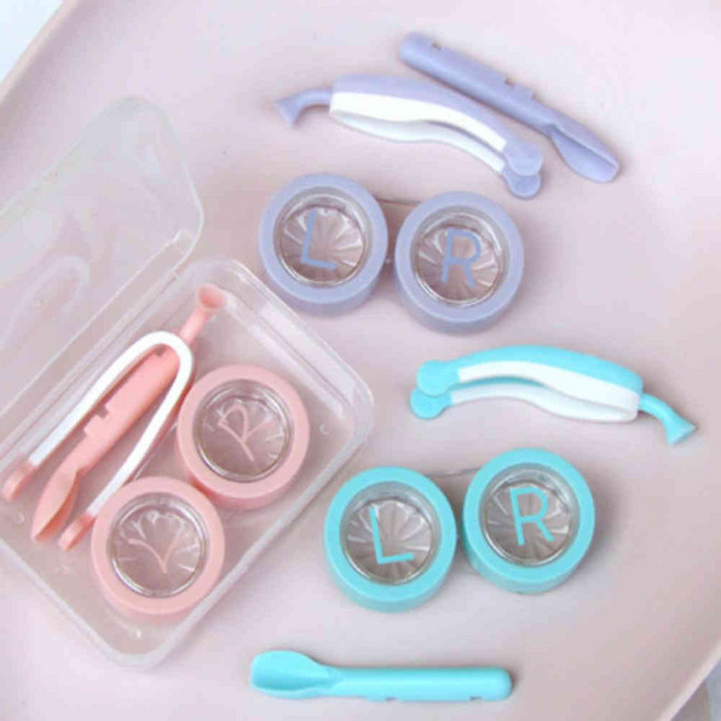 옥이드림 콘택트 원데이 렌즈 집게 렌즈통케이스 렌즈보관통 눈렌즈케이스, 1-렌즈흡착봉-퍼플, 1-렌즈흡착봉-퍼플