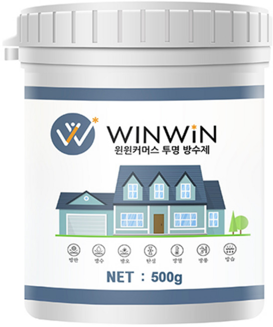 윈윈커머스 투명 방수제, 1개, 500g