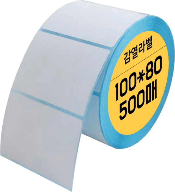 집으로프레시 전 사이즈 대용량 라벨 감열지, 1개, 500칸, 100 x 80 mm