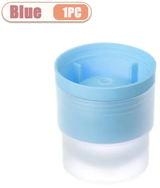1-20PCS 대형 아이스 볼 메이커 다목적 실리콘 위스키 동결 라운드 몰드 칵테일 홈 바 액세서리, 08 Blue-1PC