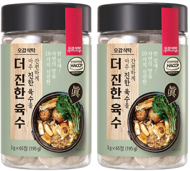 오감식탁 더 진한 육수, 195g, 2개