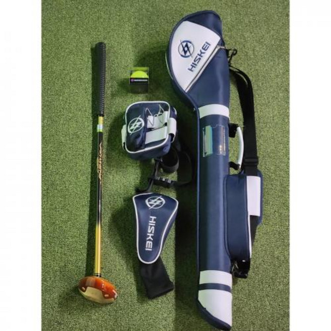 2023 최신형 H I S K E I 히스키 공인인증 정품 파크골프 5종세트 (파크채 골프백 파우치백 헤드커버 4, 기본 : 상세페이지 참조