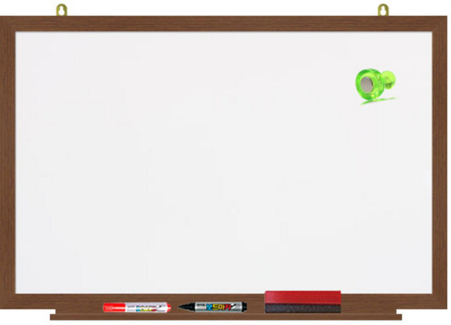 영남칠판 자석 화이트보드 40x30~90x60cm, 월넛