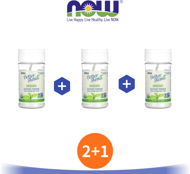 나우푸드 스테비아 분말 28g 대체 설탕 감미료 가루 스태비아 파우더 3세트