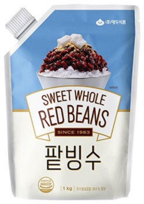 대두식품 팥빙수, 1kg, 1개