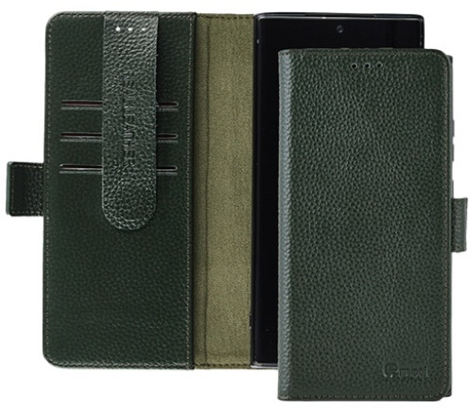 갤럭시 버디3 A156 이지 천연 소가죽 카드 분실 방지 지갑 다이어리 휴대폰 케이스