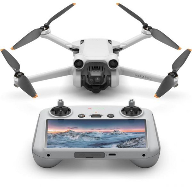 DJI 미니 3 프로 4K 비디오 48MP 사진 비행 시간 34분 249g 미만 삼방향 장애물 감지 귀가 FAA 원격 ID 준수 성인용 카메라가 장착된 드론, DJI Mini 3 Pro (DJI RC)