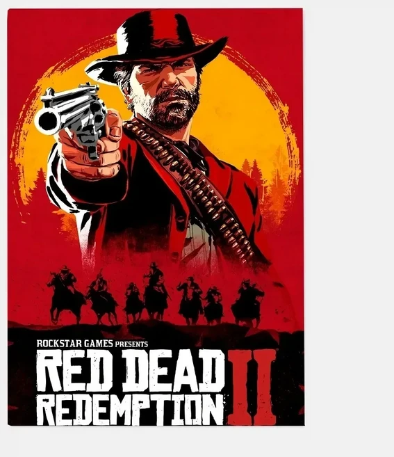 게임 R-레드 데드 리뎀션 2 RDR2 포스터 HD 아트 캔버스 페인팅 홈 거실 바 장식, 05 20x30cm Unframed, 04 3