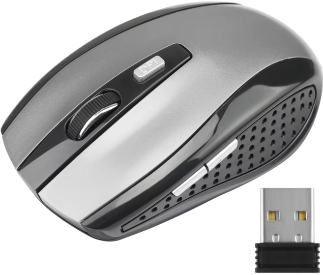 버티컬 마우스2.4G 광학 무선 마우스 컴퓨터 노트북 게임용 조절식 DPI 인체 공학적 디자인, 01 CHINA, 03 Gray