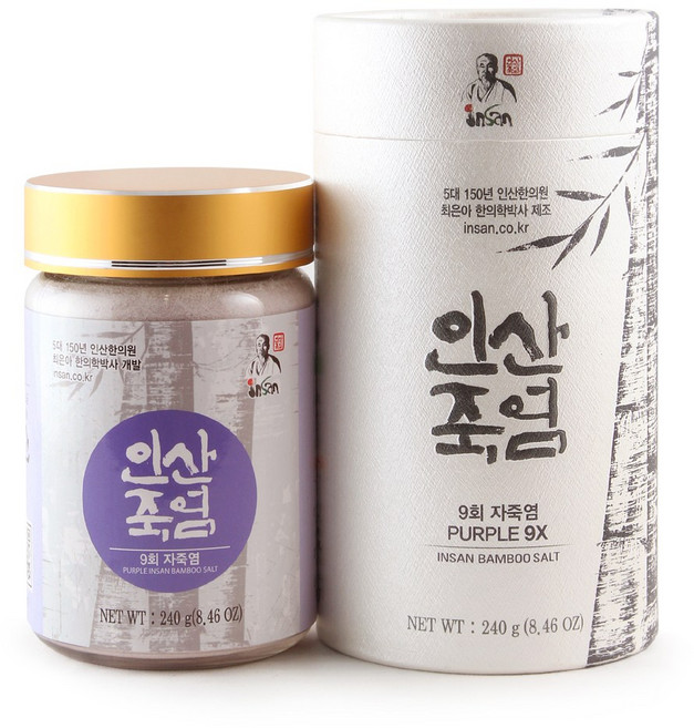 인산죽염 인산죽염(주) 인산 9회 자죽염 분말 60g, 240g, 1개