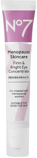 No7 Menopause 스킨케어 펌 & 브라이트 아이 컨센트레이트 리바이탈라이징 크림 쿨링 롤러 (15ml), 1개, 15ml