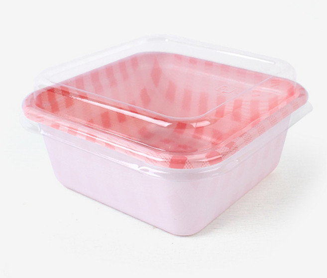 피크닉앤패키지 러브체크/정사각(핑크), 1, 1개