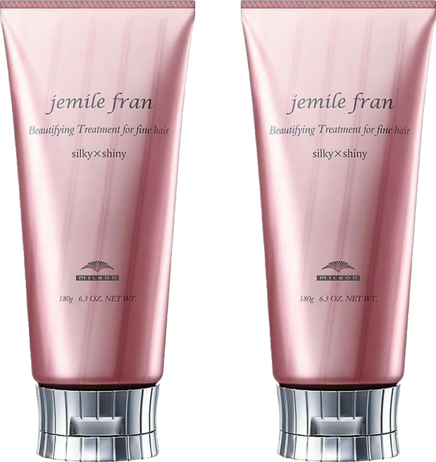 밀본 제밀 프랑 뷰티파잉 트리트먼트 포 파인 헤어 실키 X 샤이니, 2개, 180g