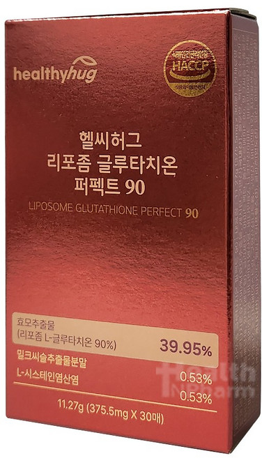 헬씨허그 리포좀 글루타치온 퍼펙트 90 375.5mg x 30매 /글루타치온 90%/밀크씨슬, 1개