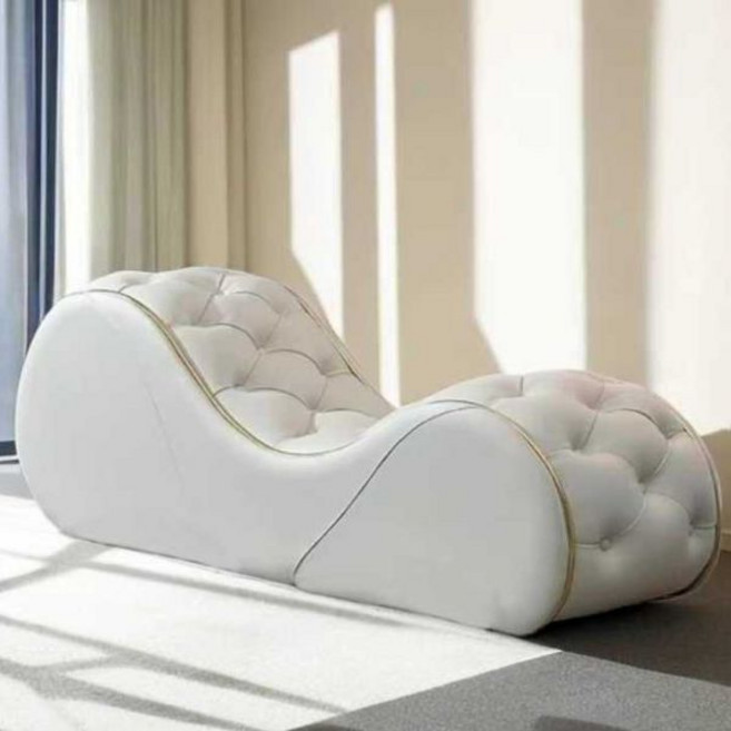 러브쇼파 러브체어 커플쇼파 성인용 무중력 라운지 호텔, F. 150cm 진짜 가죽 화이트