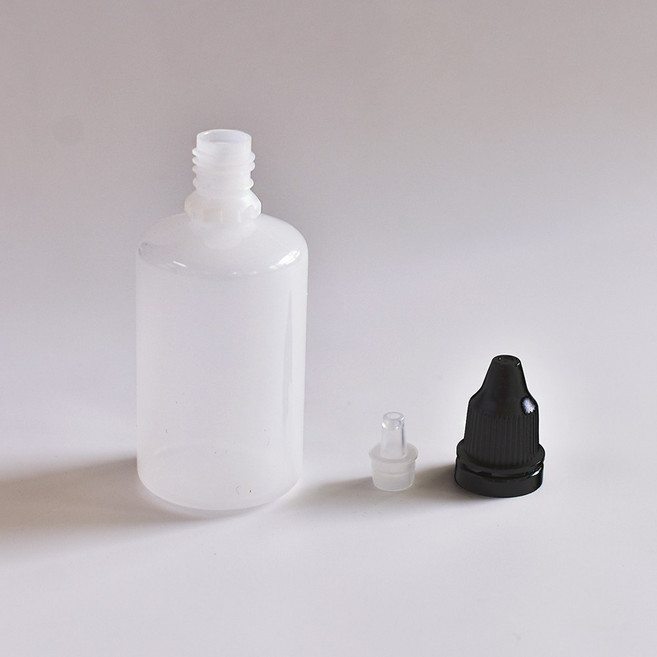 안전캡 물약병 소분용기 3ml 5ml 10ml 50ml 잠금캡 안약병 점안액 액체 잉크 오일 공병 화장품용기 (100개), 1개, 50ml 블랙캡 (35개)