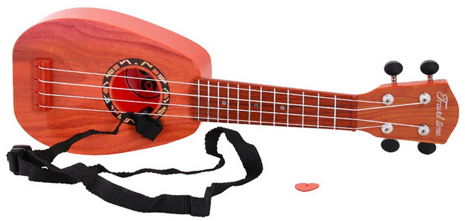맑은소리 플라스틱 어린이 우쿨렐레 유아 악기 완구, 1개