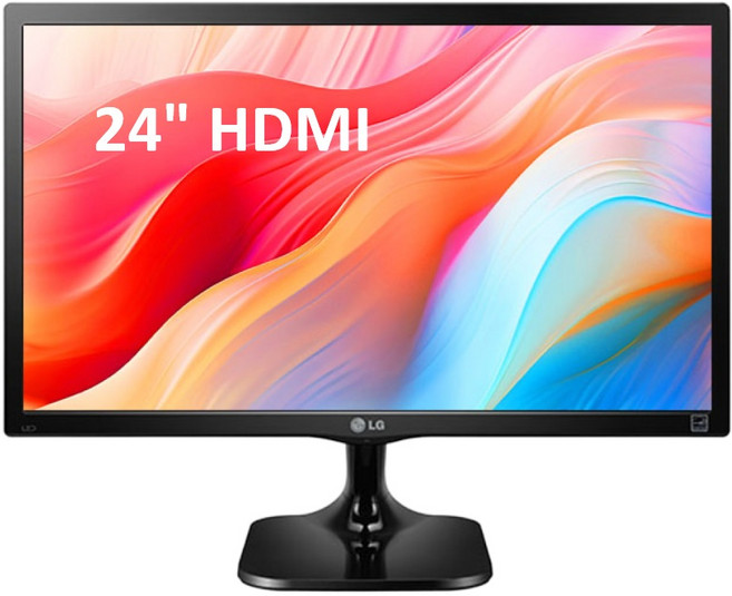 LG 엘지 삼성 DELL HP 중소 중고모니터 20 22 23 24 27인치 LED모니터 게임용 CCTV용 사무용, 24인치 HDMI 삼성/엘지/HP/DELL