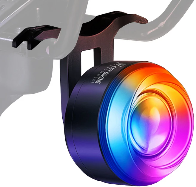 시그니처베이지 C타입 자전거 후미등 YPZ437, 1개, 레인보우 - 쿠팡