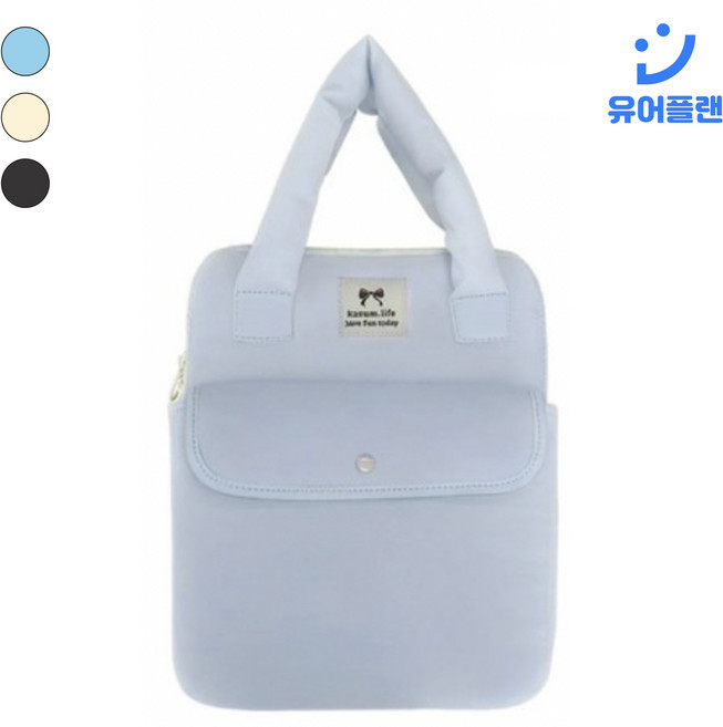 유어플랜 예쁜 포켓 아이패드파우치 노트북가방, 1개, 블루