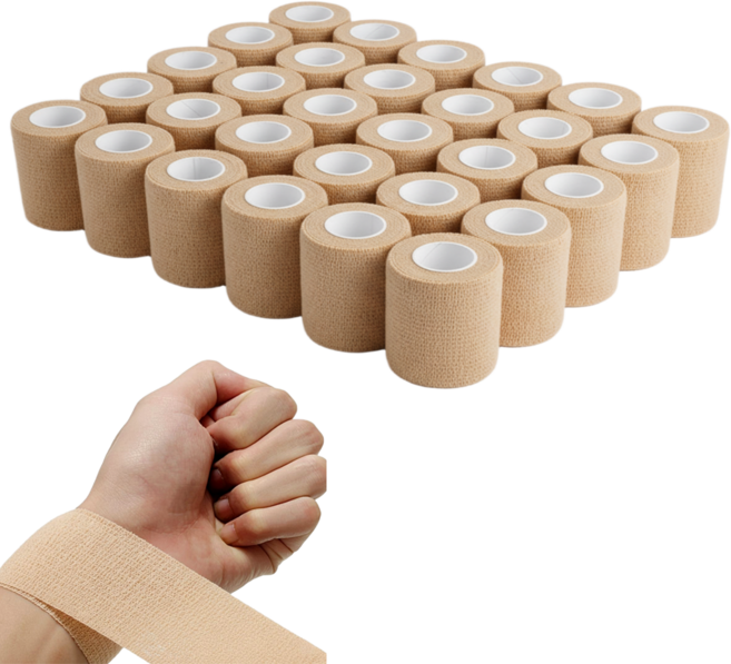 간편한 자가점착 탄력밴드 스포츠 테이프 30p 세트, 1세트