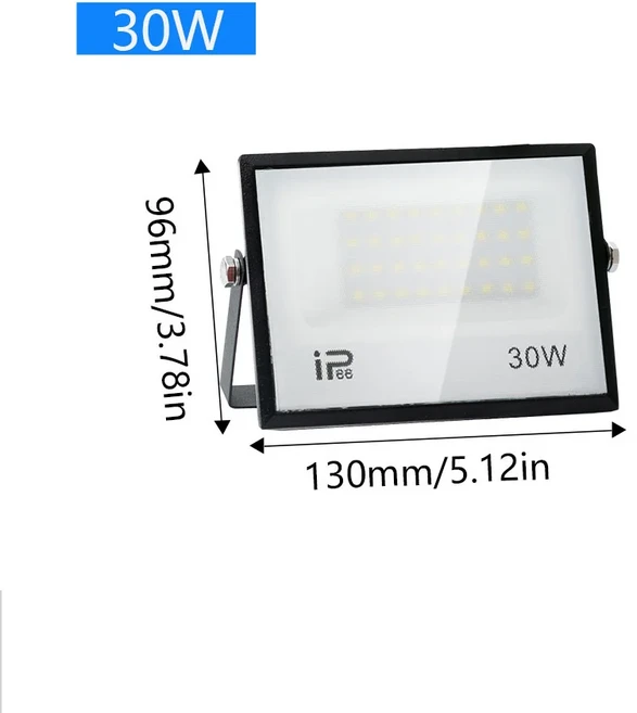 LED 홍수 빛 스포트라이트 AC220V 110V 10-300W IP66 야외 벽 정원 조명 프로젝터에 대 한, 02 AC110V(100-130V), 02 Neutral Light, 04 30W