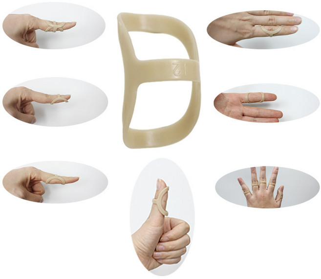 손가락 깁스 마디 통증 부목 보호대 4개세트 오벌 방아쇠수지증후군 관절 고정 새끼 엄지 중지, 1개