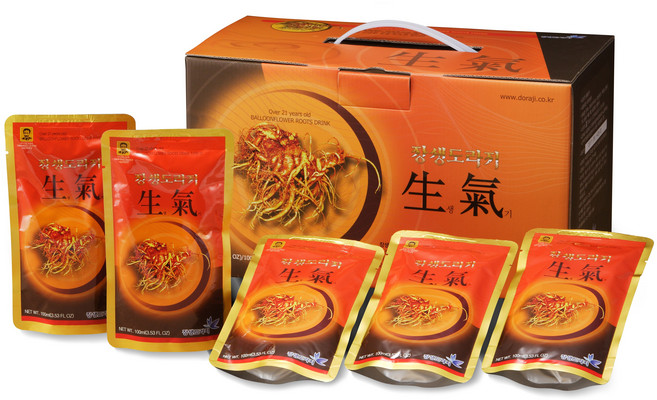 21년근 장생도라지 생기, 1박스, 2.1L