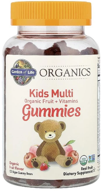 가든오브라이프 마이카인드 유기농 키즈 어린이 종합 비타민 과일향 베어 구미 젤리 120개, 1개 - 쿠팡