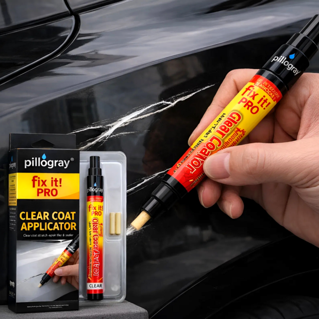필로그레이 차량 스크래치 리무버 잔기스 흠집 제거제 투명 펜, 2개, 15g