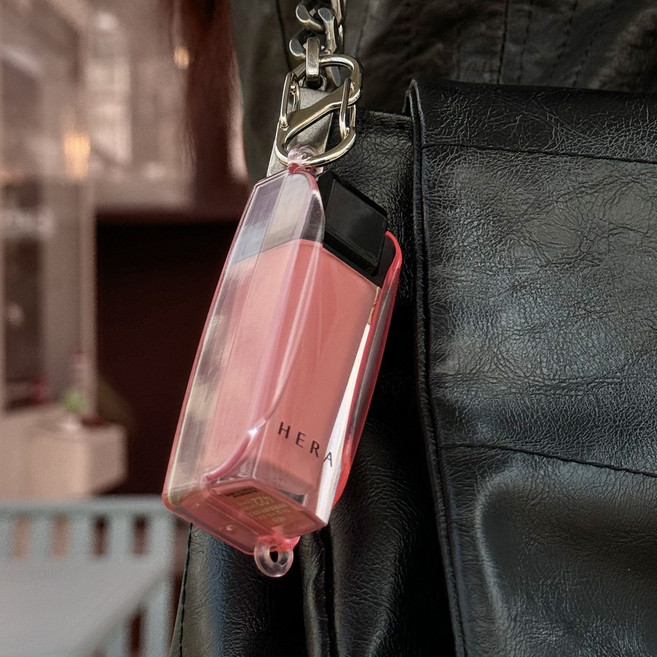 헤라 누드글로스 호환 전용 젤리케이스 키링 센슈얼 란제리, 1개, 헤라 누드 글로스 케이스 (핑크)