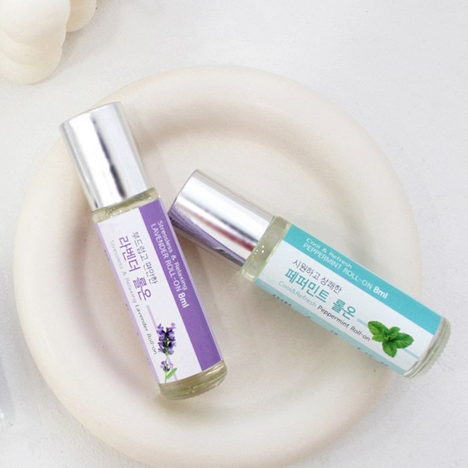 THS 더허브샵 아로마 롤온 페퍼민트 02234, 8ml, 10개