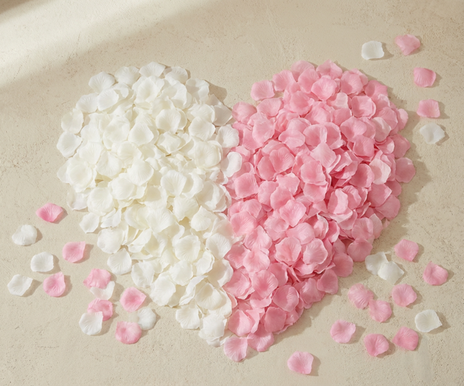 루시드림몰 플라워샤워 웨딩 화동꽃가루 꽃잎, 1000개, 내추럴아이보리