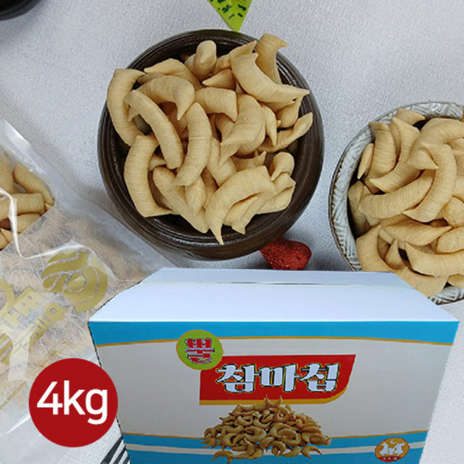 참마로 만든 뿔 참마칩 바삭한 웰빙건강스낵, 1개, 4kg