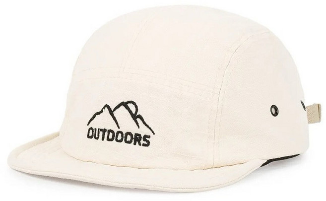 OUTDOORS 露營機能五分割帽 短簷登山帽 男女適用多色款, 米色