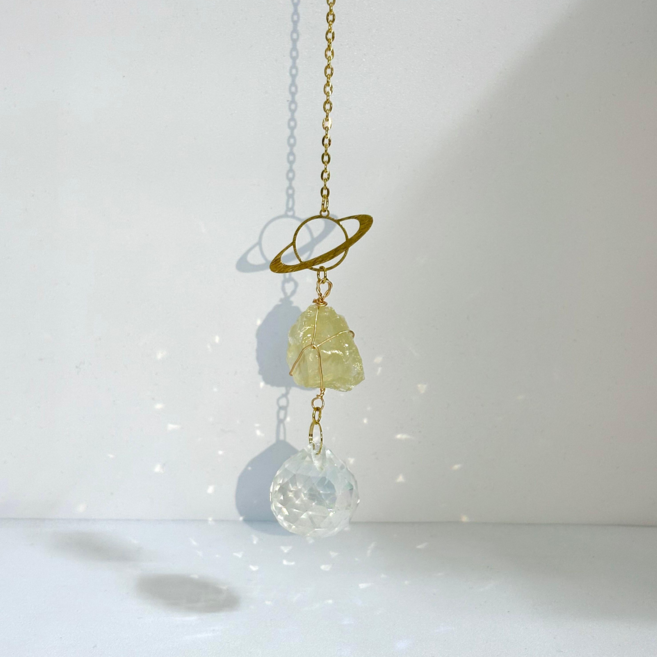 크리스탈 썬캐처 드림캐처 인테리어 장식품 선물 히버스컴퍼니, 황수정