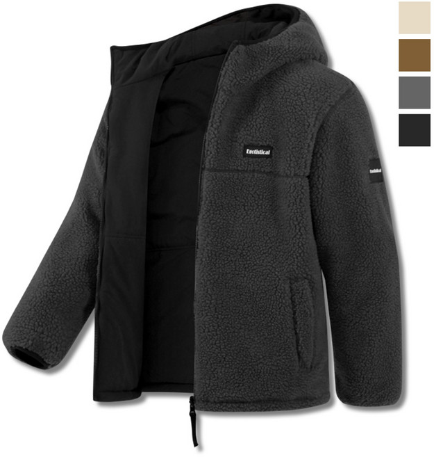 탑보이 리버시블 양털 뽀글이 후드점퍼 (JW546)