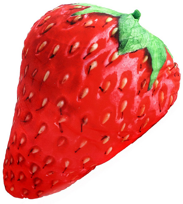 딸기 쿠션 60cm 대형 과일 모양 베개, 단품