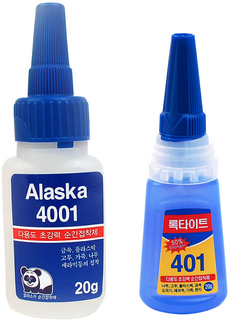 순간 접착제 본드 강력 타일 에폭시 유리 록타이트 오공 만능 목공 접착 강화제 보수 풀 실리콘, 알라스카 접착제 NO.4001, 1개