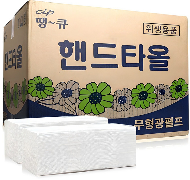 땡큐 무형광 펄프 핸드타올, 5000매입, 1개