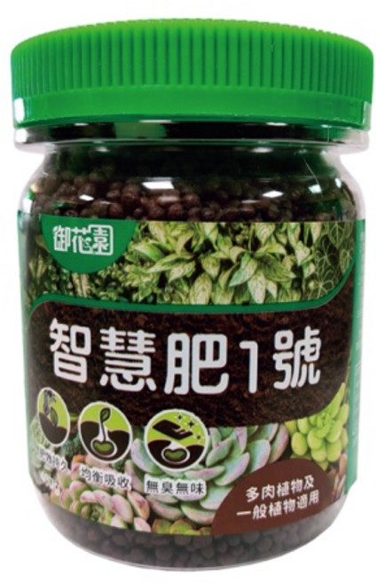 醬米資材 御花園 智慧肥1號緩效控釋肥(18-18-18)多肉植物通用 盆栽通用, 1個, 400g